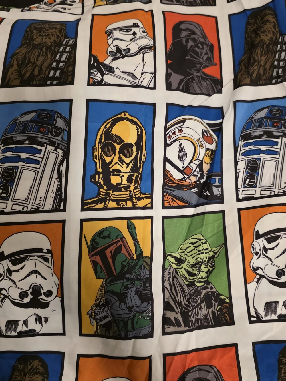 Vtg Official Star Wars Set of Bed and Fitted Sheets + 2 Pillow Cases Full Size